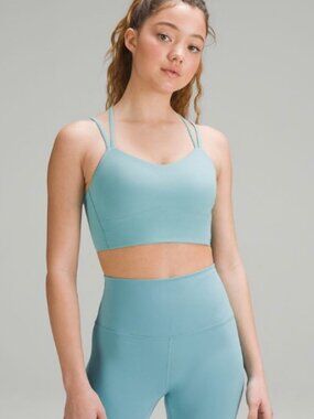 Lululemon NWOT Like a Cloud Bra Long Line *Light Support, B/C Cup Tidal Teal